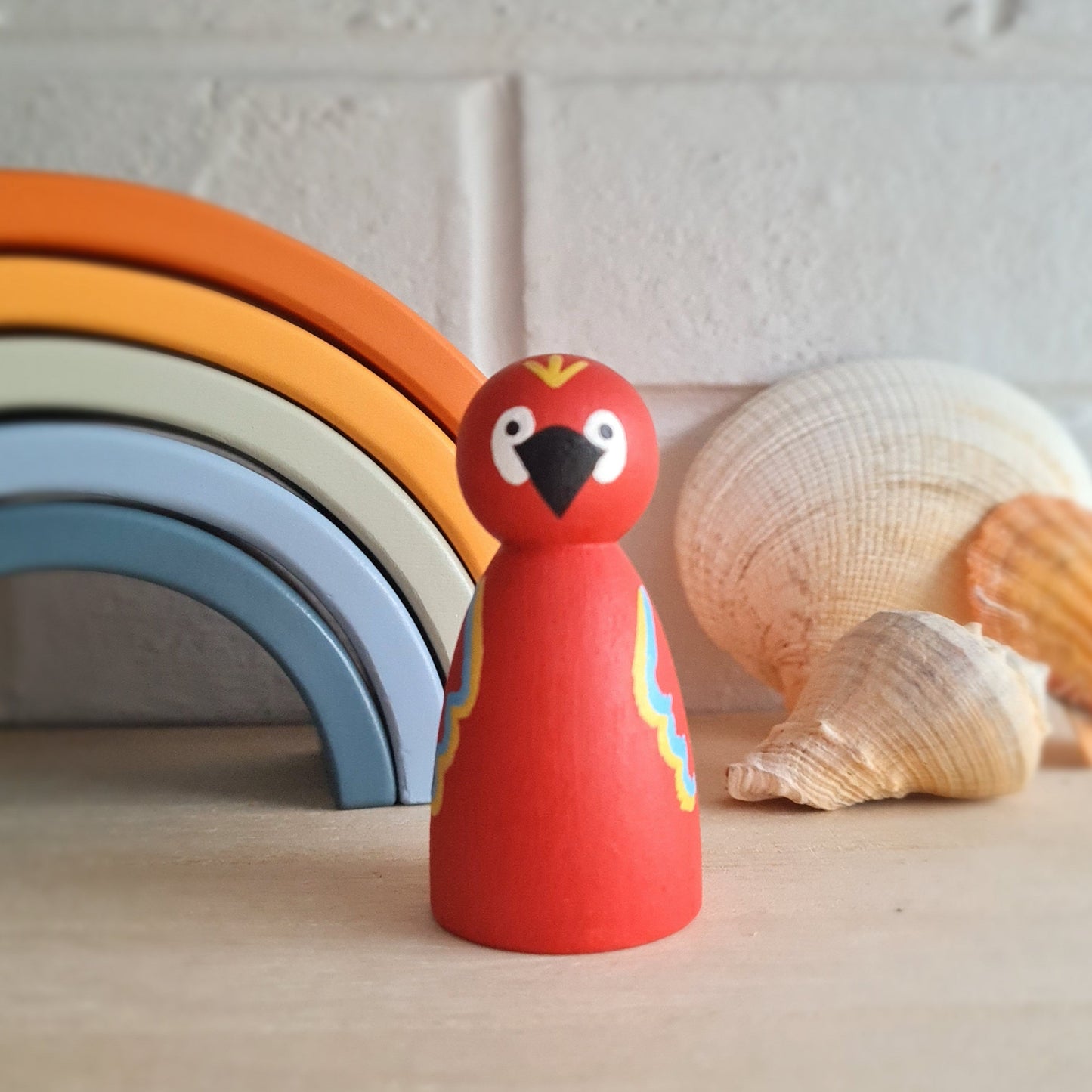 Parrot Peg Doll