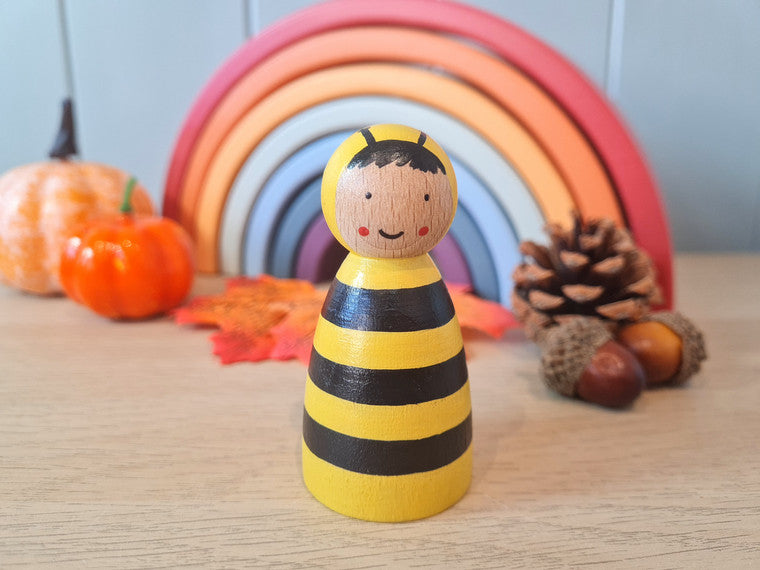 Bee Peg Doll