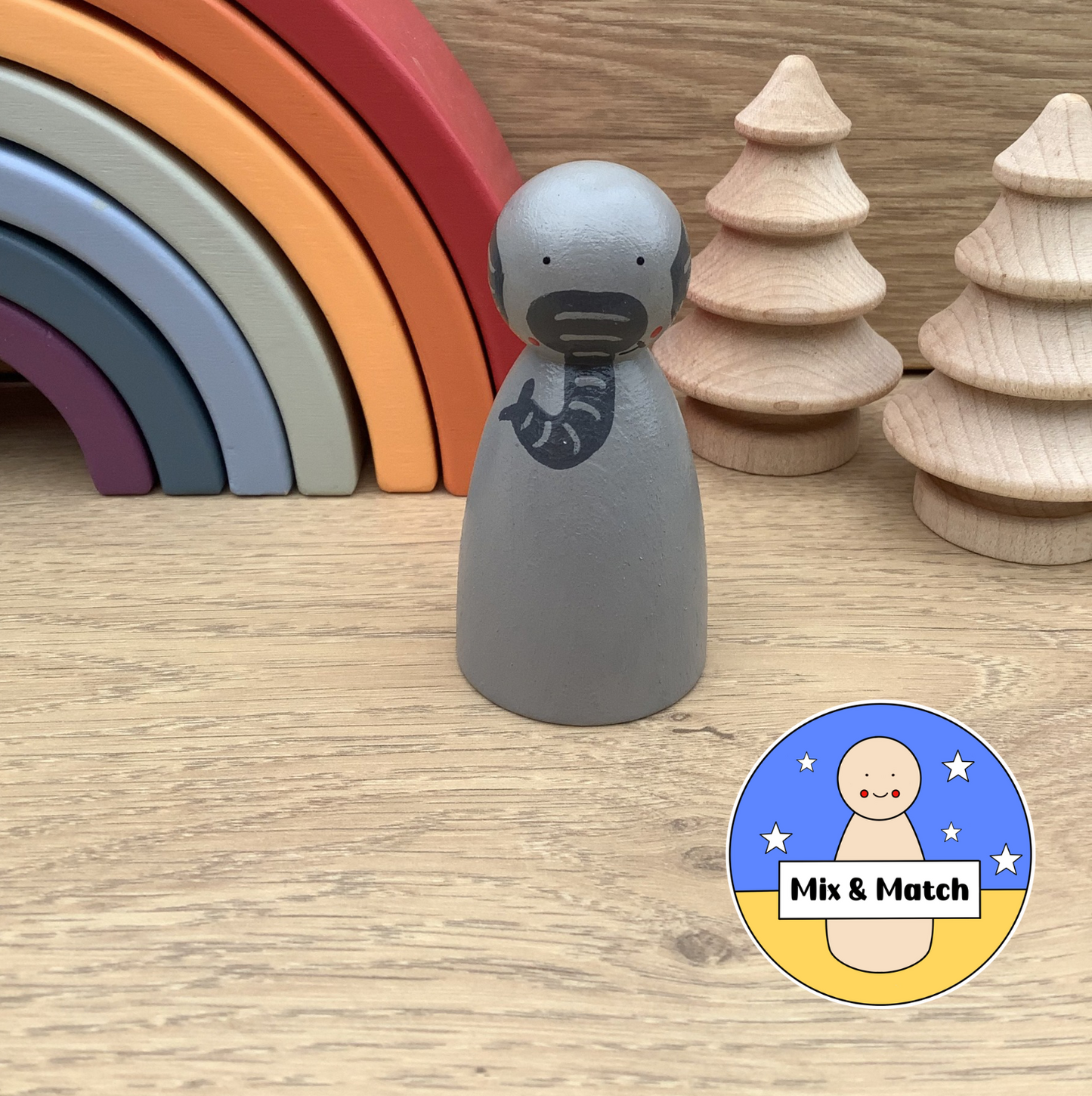 Elephant Peg Doll