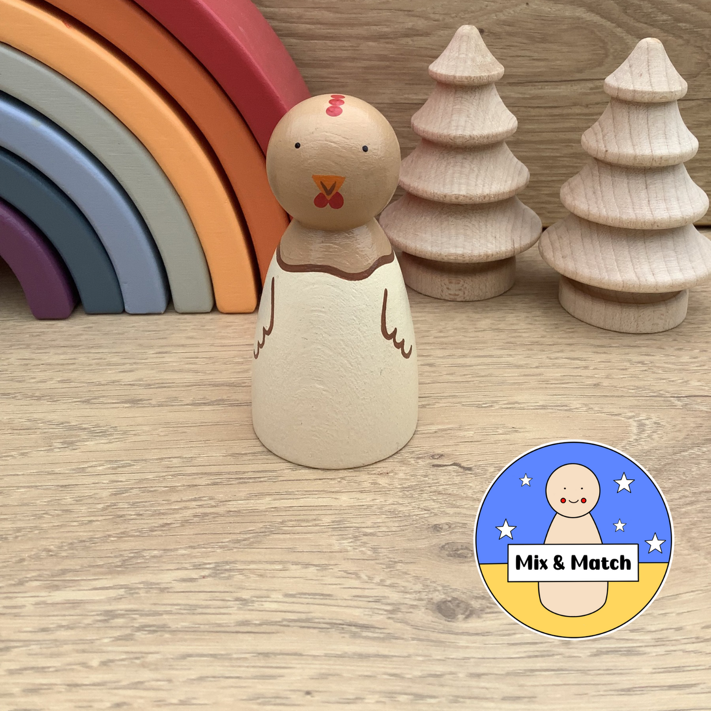 Chicken Peg Doll