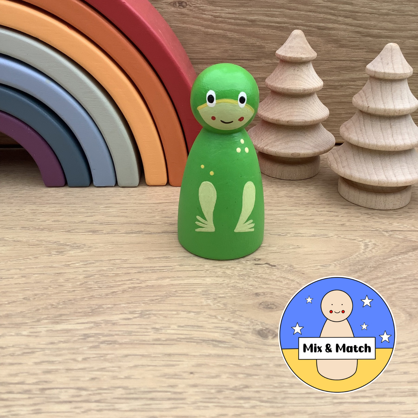 Frog Peg Doll