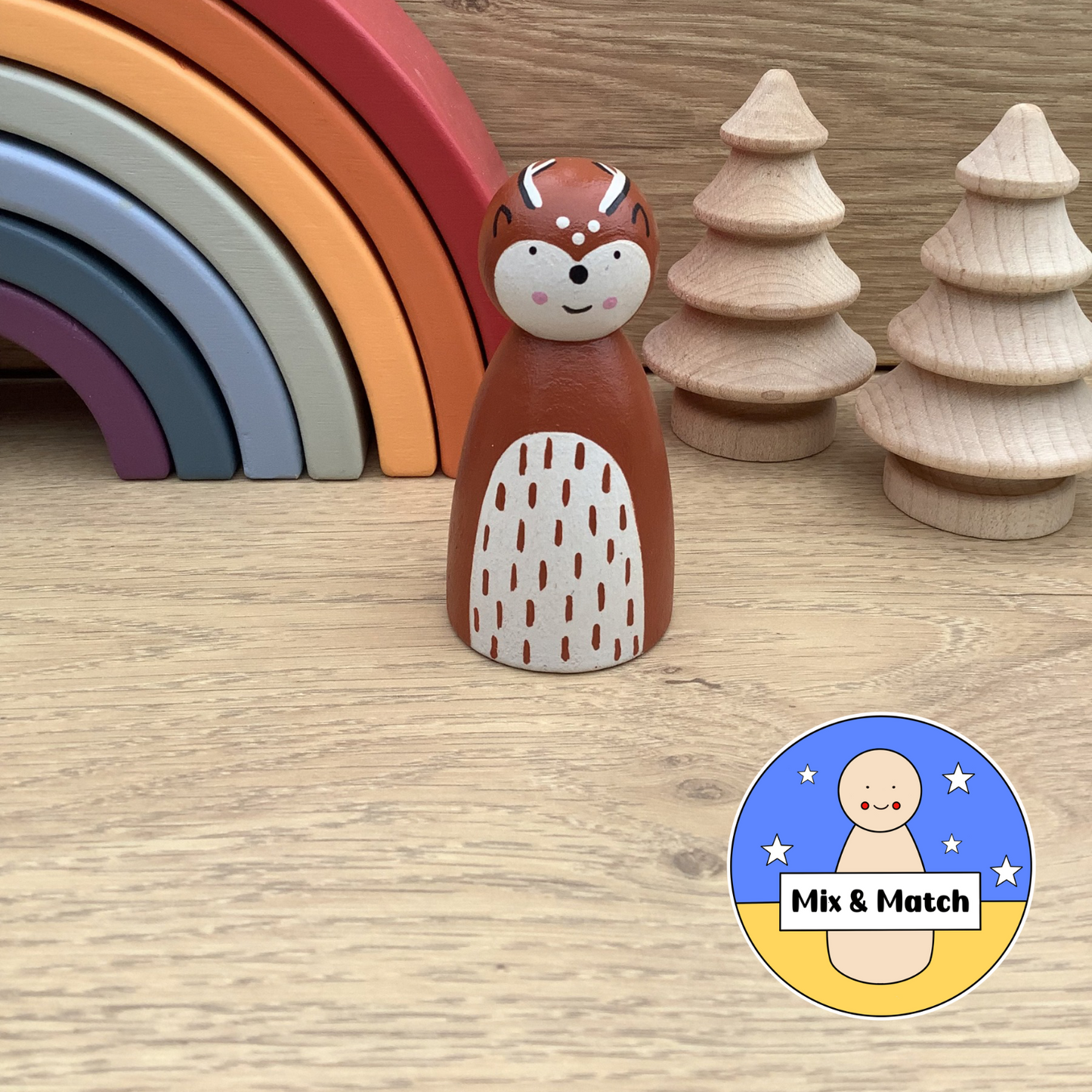Deer Peg Doll