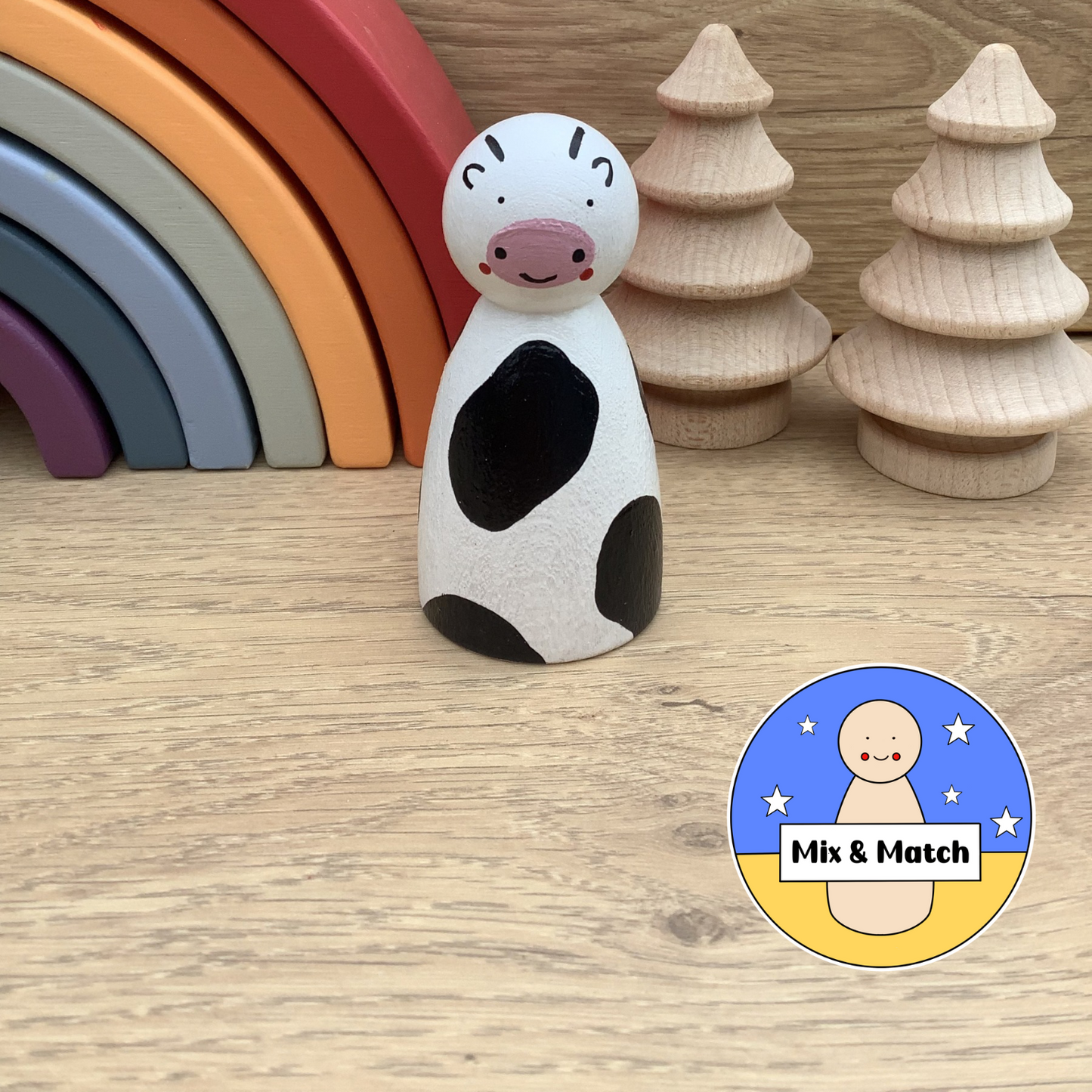 Cow Peg Doll