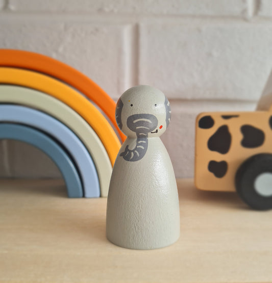 Elephant Peg Doll