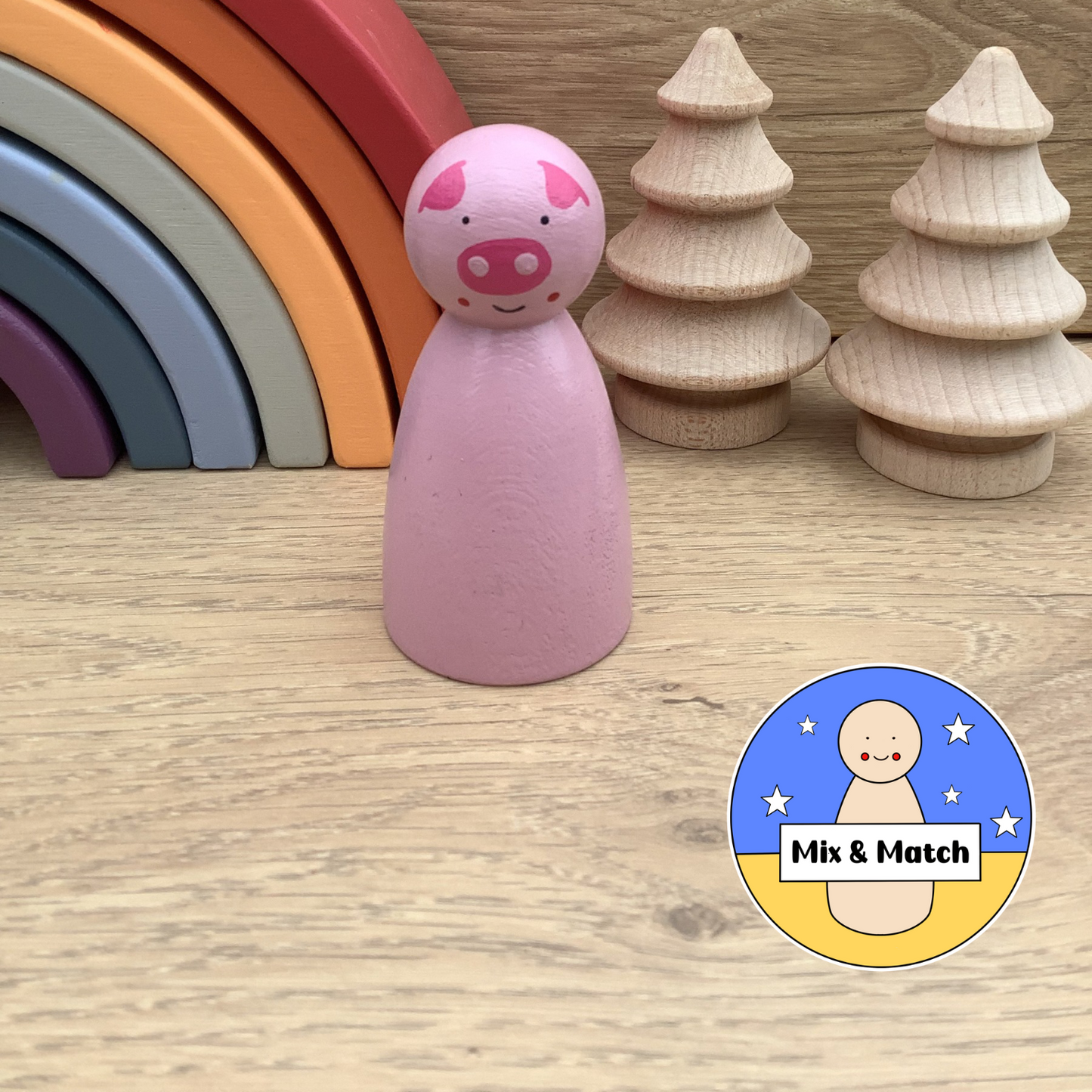 Pig Peg Doll