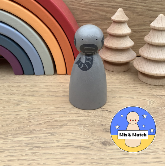 Elephant Peg Doll