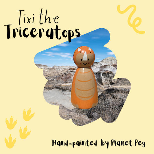 Dinosaur- Triceratops Orange