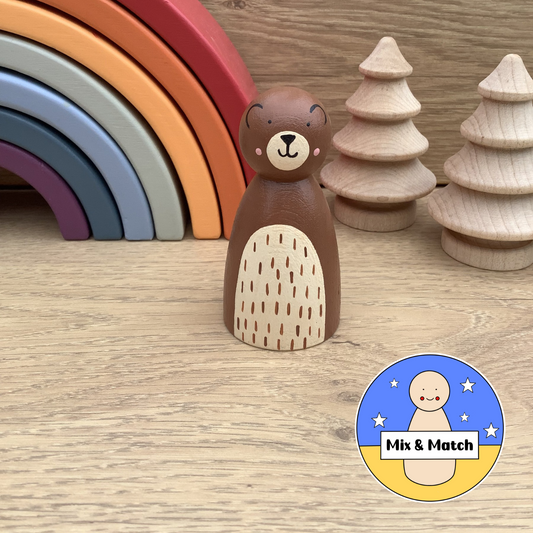 Bear Peg Doll