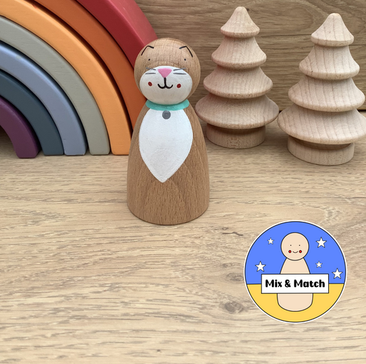 Cat Peg Doll