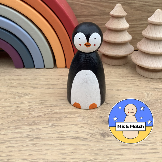 Penguin Peg Doll