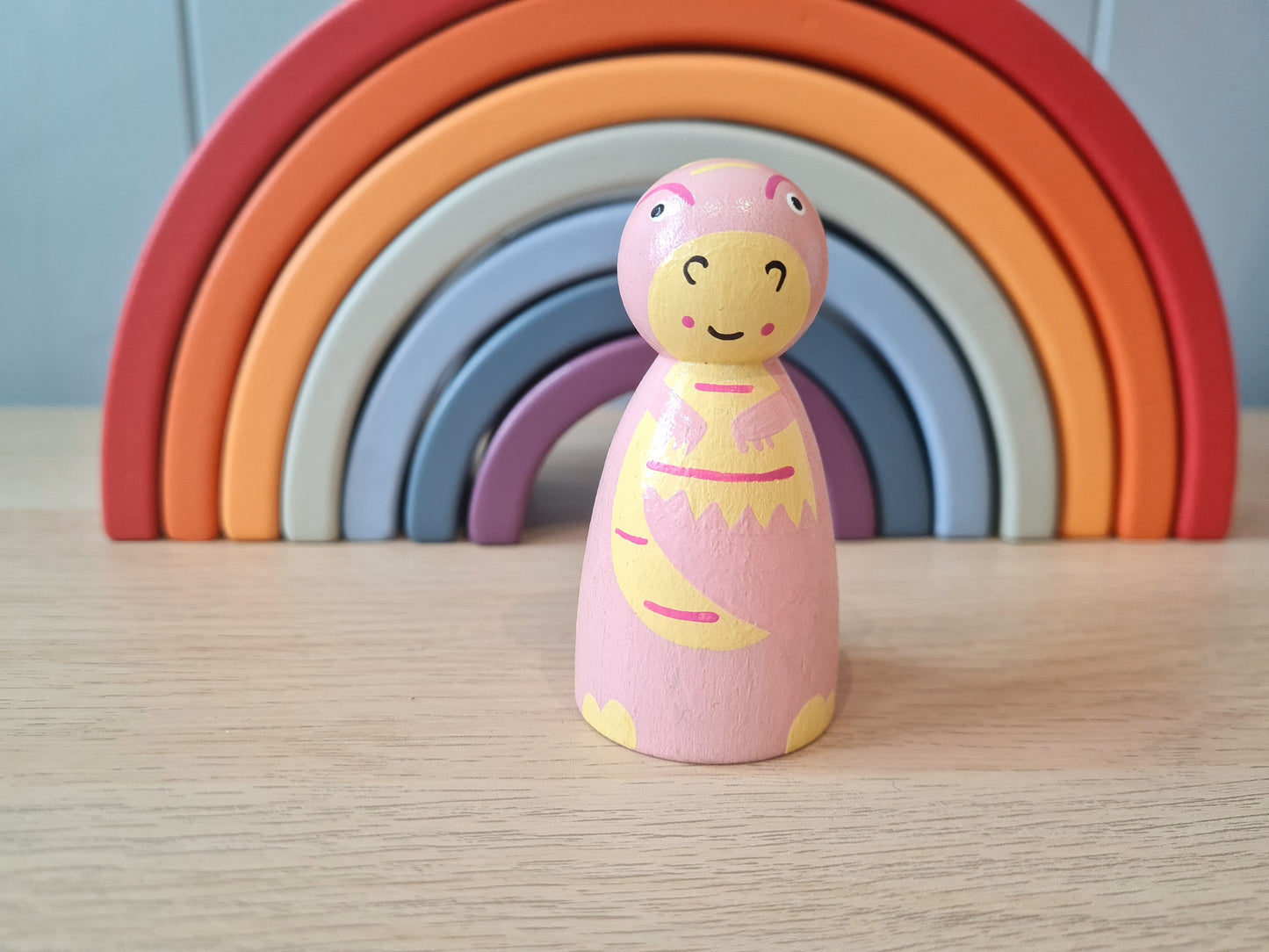 Pink and Yellow Dinosaur