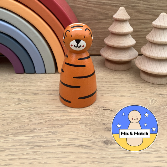 Tiger Peg Doll