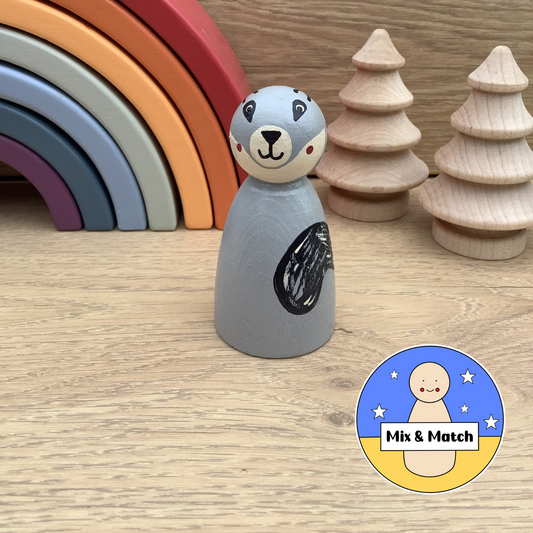 Squirrel Peg Doll