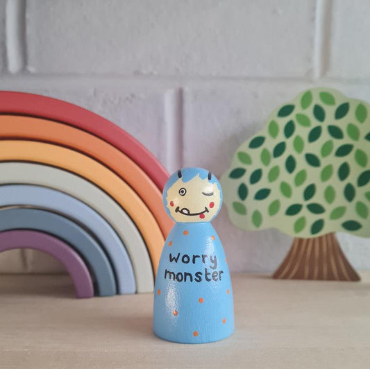 Worry Monster Blue