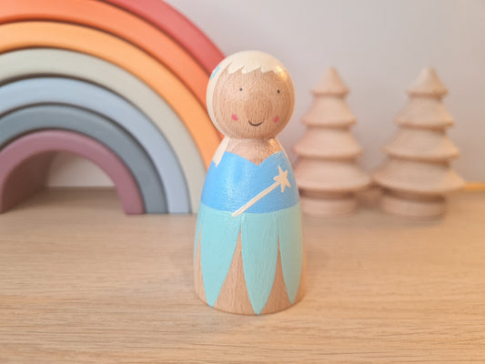Fairy Peg Doll- Blue
