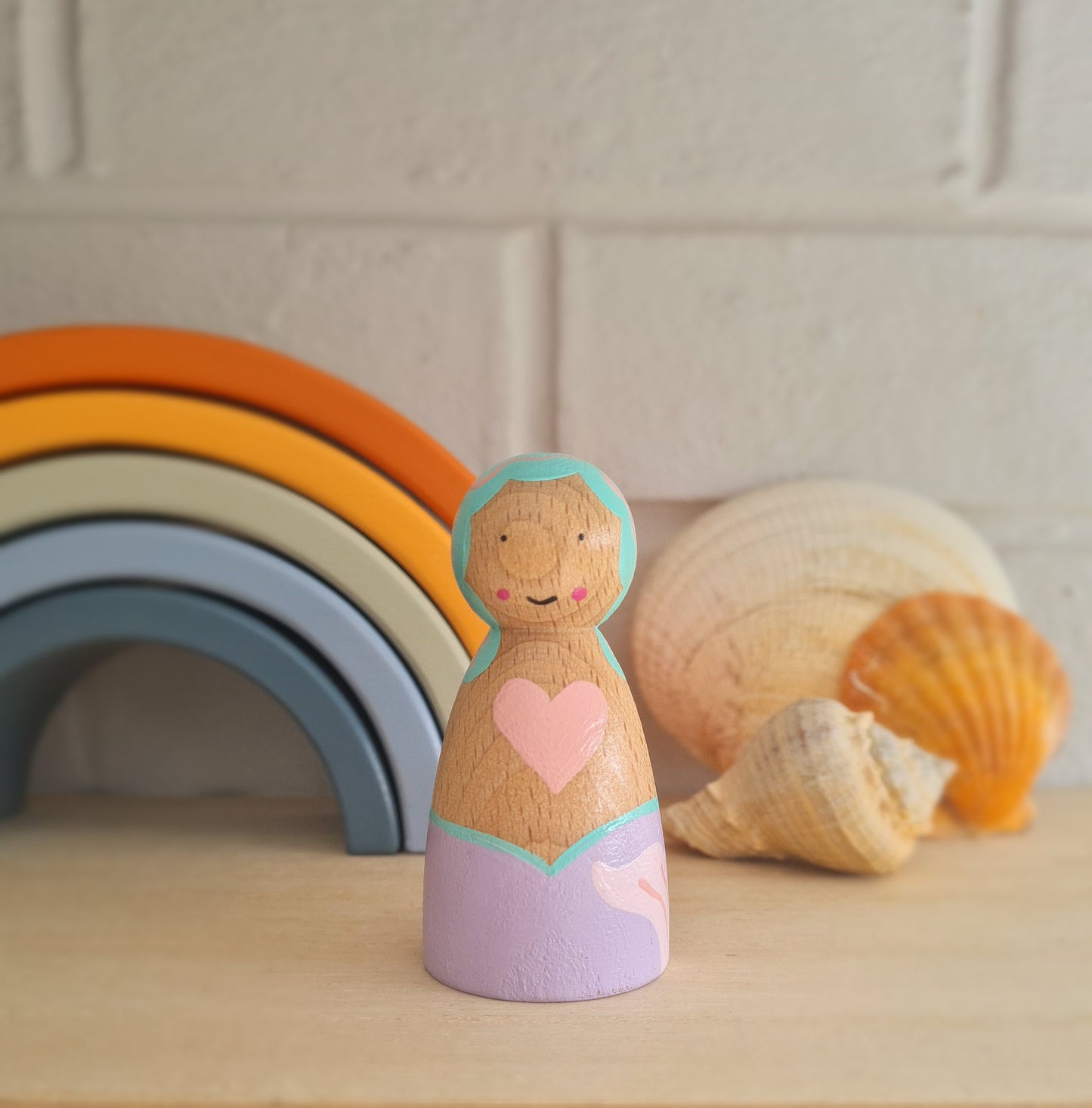 Mermaid Peg Doll