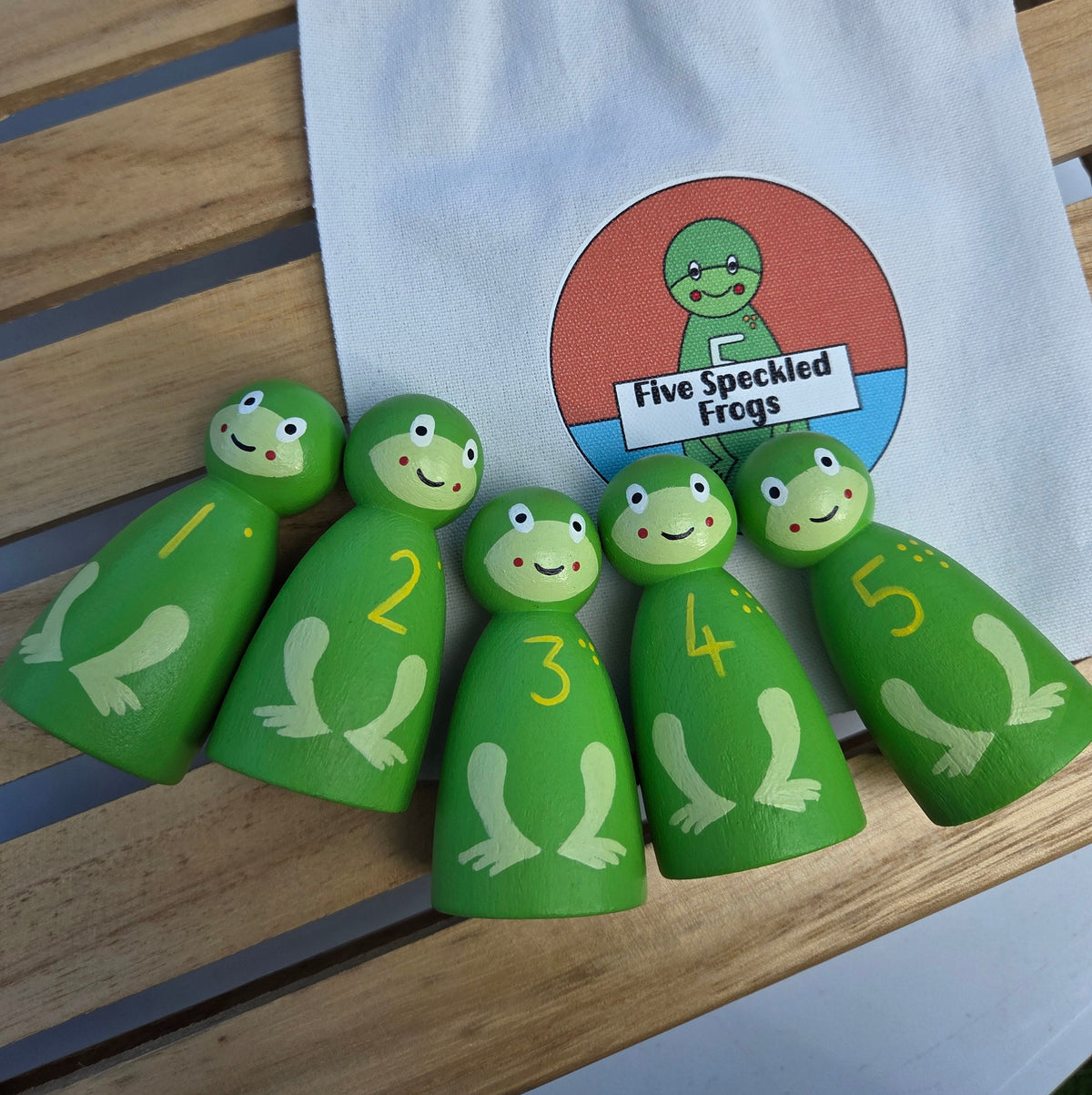 Five Speckled Frogs