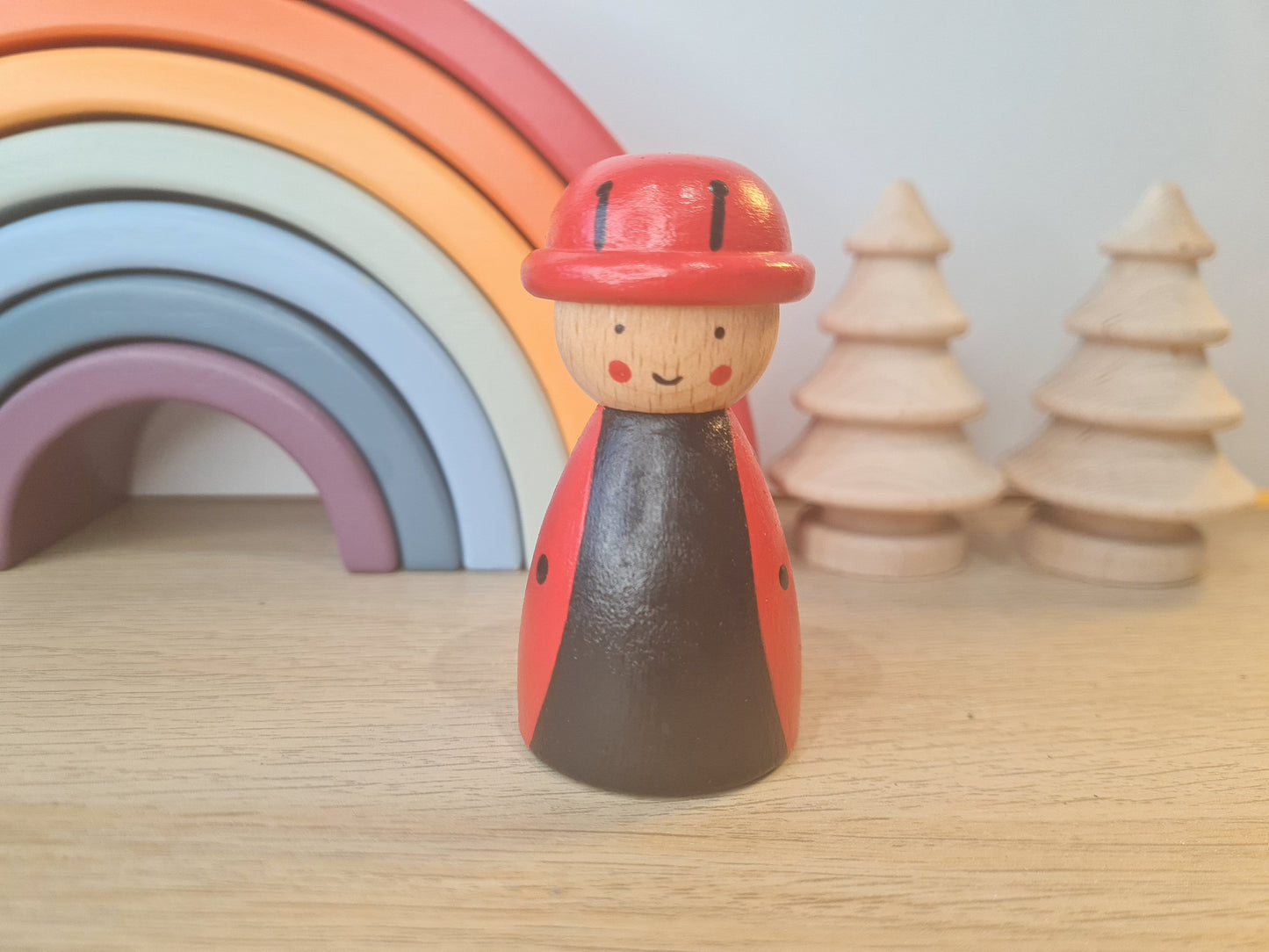 Ladybird Peg Doll