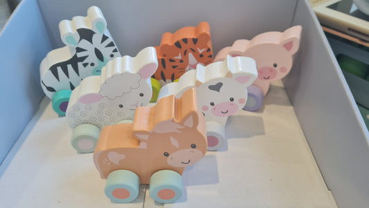 Bundle of 6 Push Animals